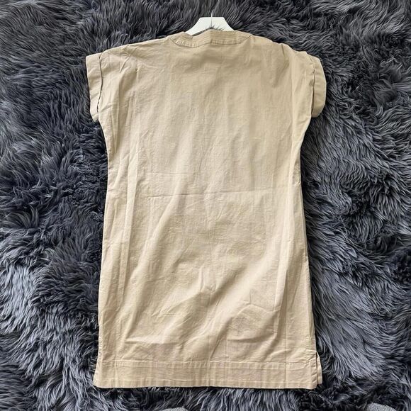 Ralph Lauren Tan Stretch Cotton Shift Dress Tunic Beige Brown Size 2 Or Xs - Picture 3 of 5